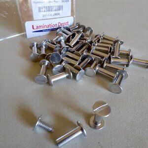 NEW .5” ALUMINUM POST SCREW BOOK BINDING HOLE PUNCH BINDERY POSTS 40 SETS